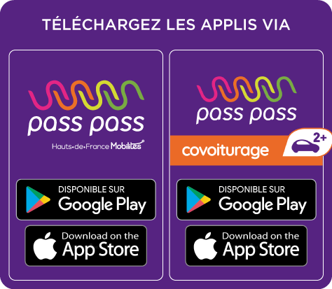 Téléchargez l’appli pass pass via...